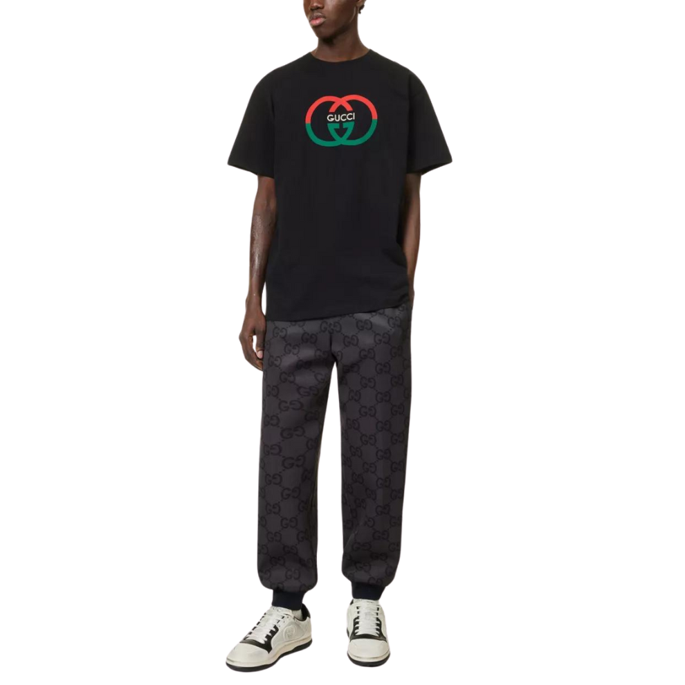 Buy GUCCI Interlocking G-print crewneck cotton-jersey T-shirt | Krewsa South Africa