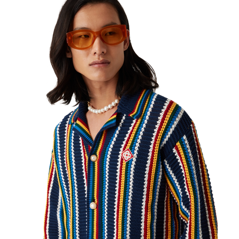 Buy CASABLANCA crochet-knit shirt jacket | Krewsa South Africa