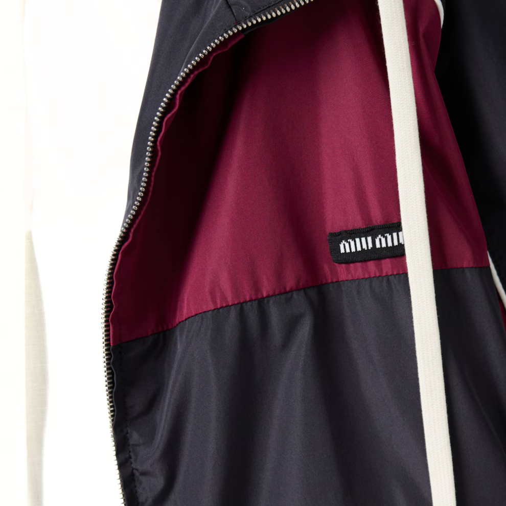 Buy MIU MIU Technical silk zipper blouson jacket | Krewsa South Africa