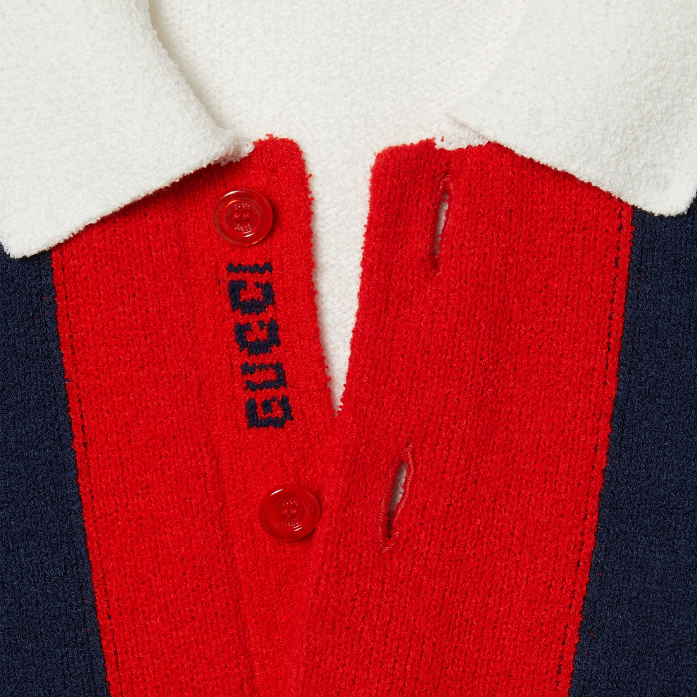 Buy GUCCI Cotton blend terry knit polo shirt | Krewsa South Africa