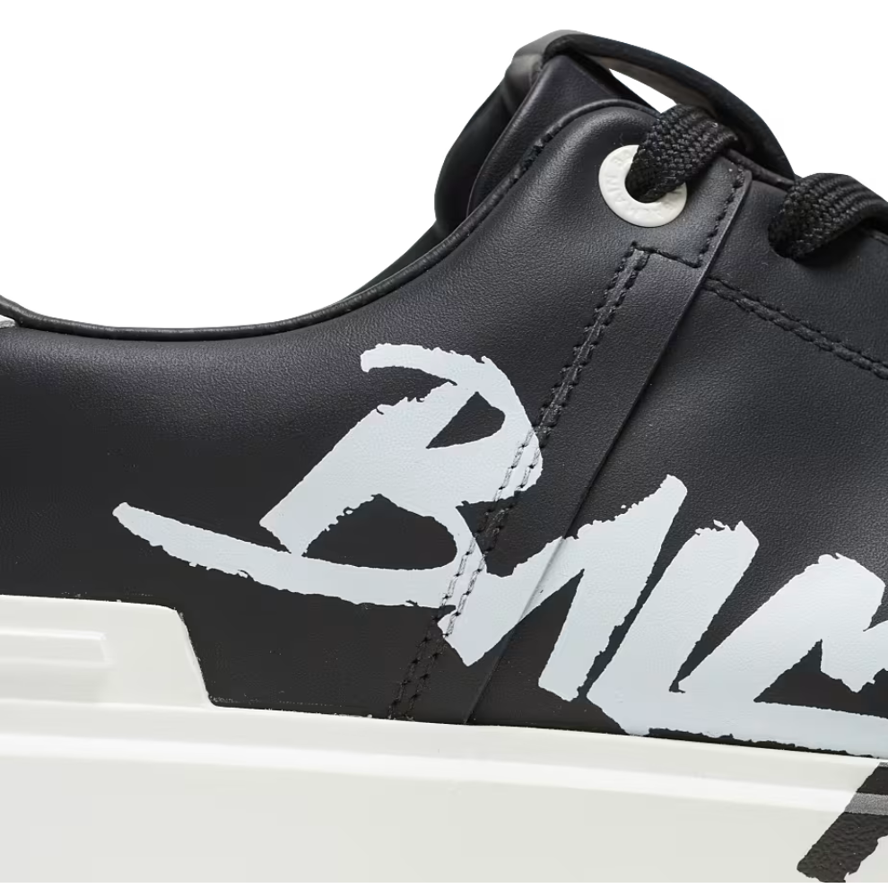 Buy Balmain B-Court printed leather sneakers | Krewsa South Africa