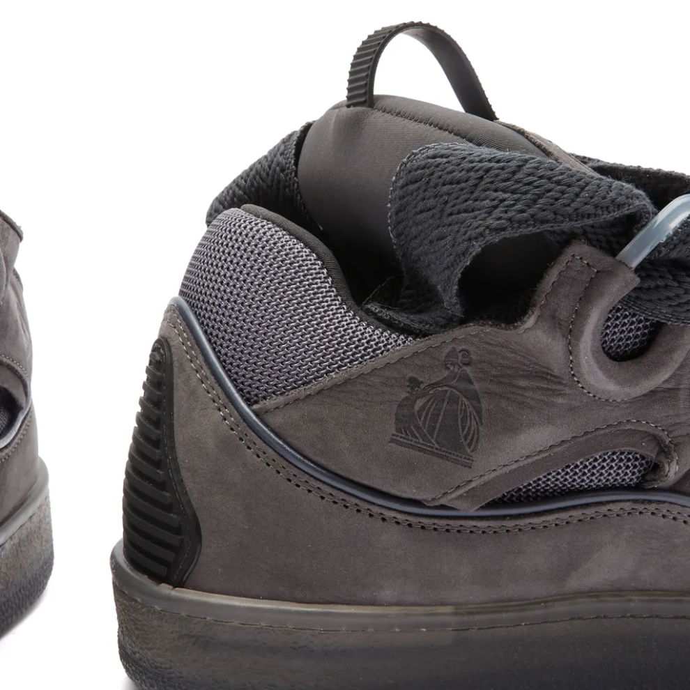 Buy LANVIN SUEDE CURB SNEAKER DARK GREY | Krewsa South Africa