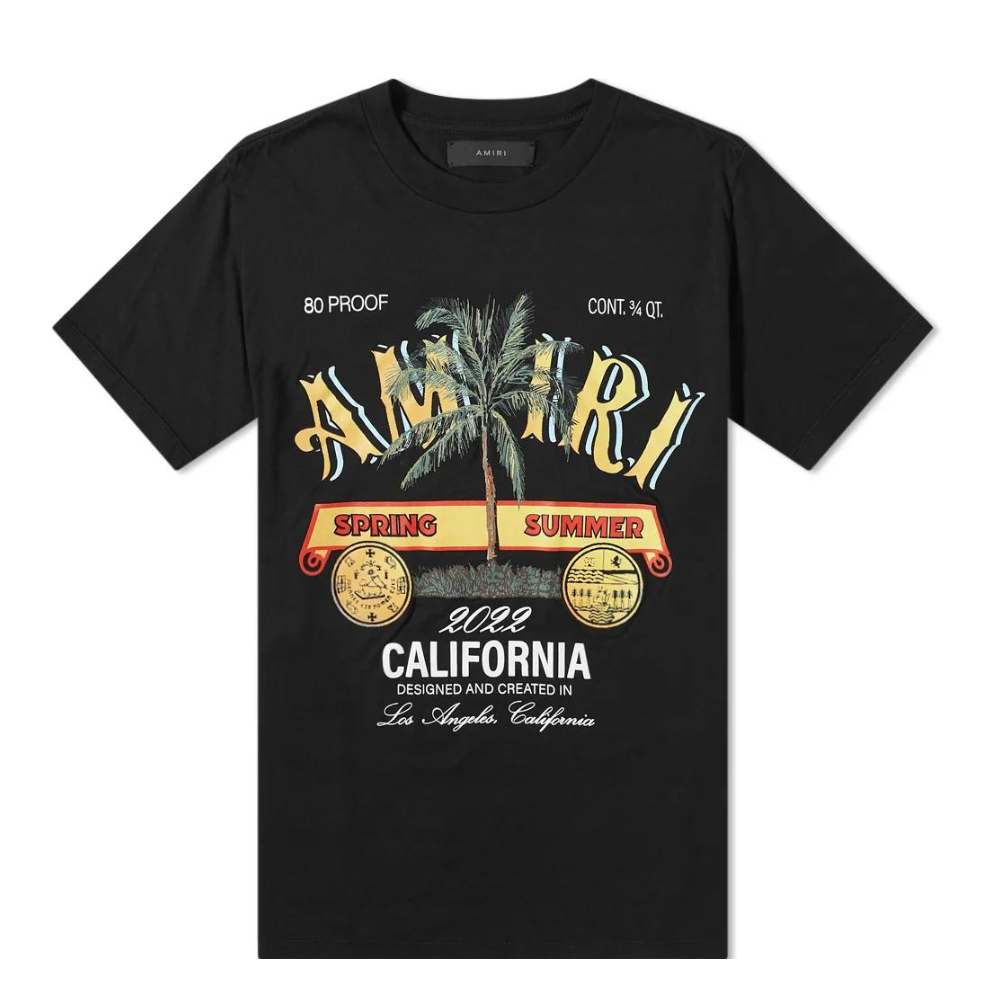Buy AMIRI RUM LABEL TEE BLACK | Krewsa South Africa
