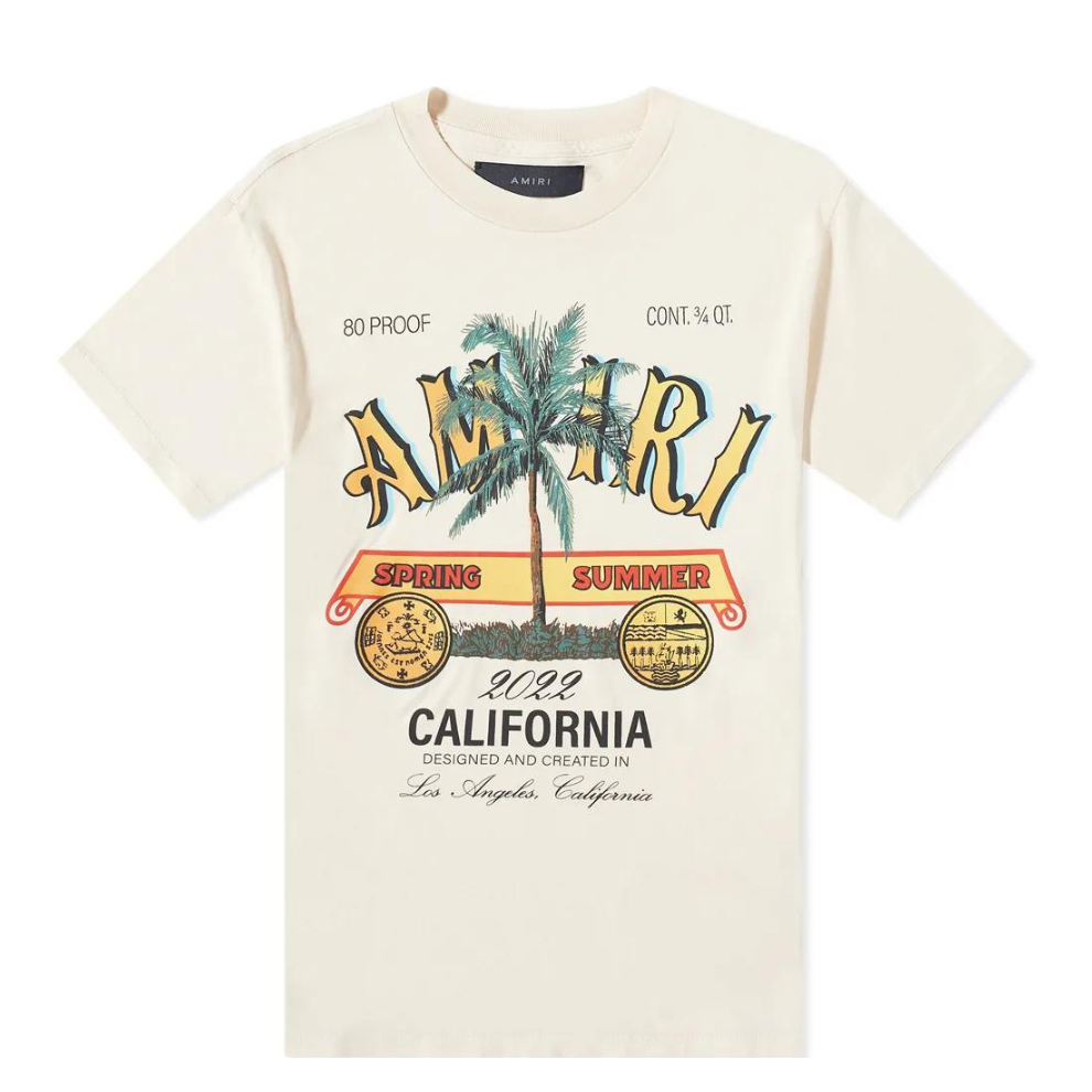 Buy AMIRI RUM LABEL TEE ALMOND | Krewsa South Africa