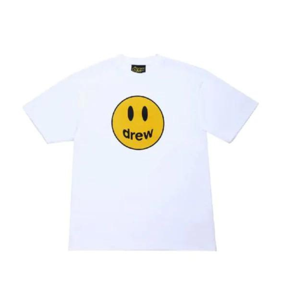 Buy Drew House Mascot - White Distress Smiling Face Short Sleeve T-shirt Unisex | Krewsa South Africa