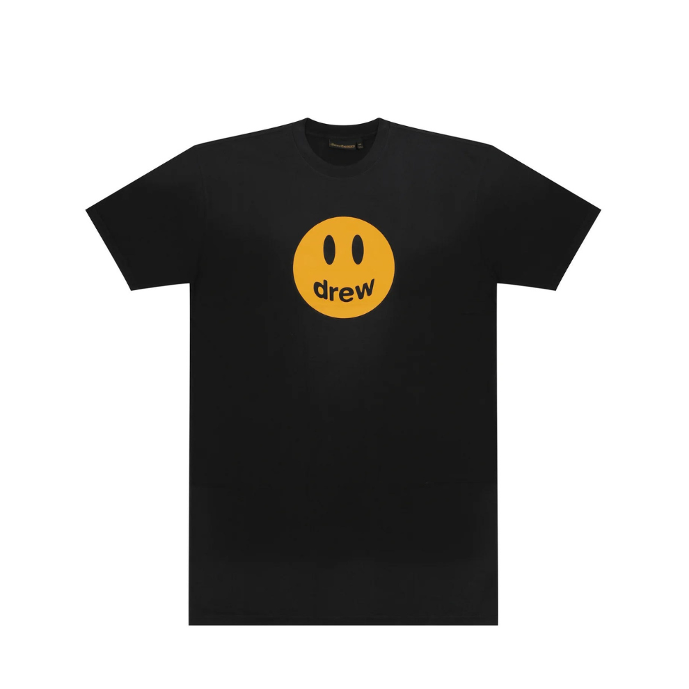 Buy Drew House Mascot - Black Distress Smiling Face Short Sleeve T-shirt Unisex | Krewsa South Africa