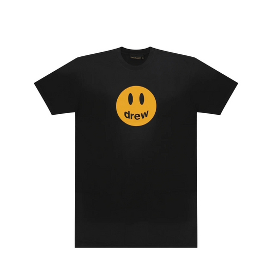 Buy Drew House Mascot - Black Distress Smiling Face Short Sleeve T-shirt Unisex | Krewsa South Africa