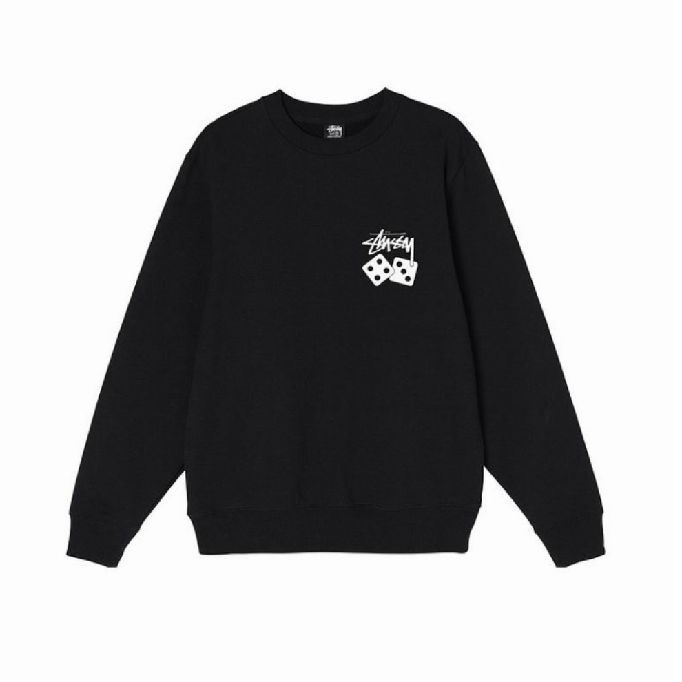 Buy STUSSY DICE CREW SWEAT BLACK | Krewsa South Africa