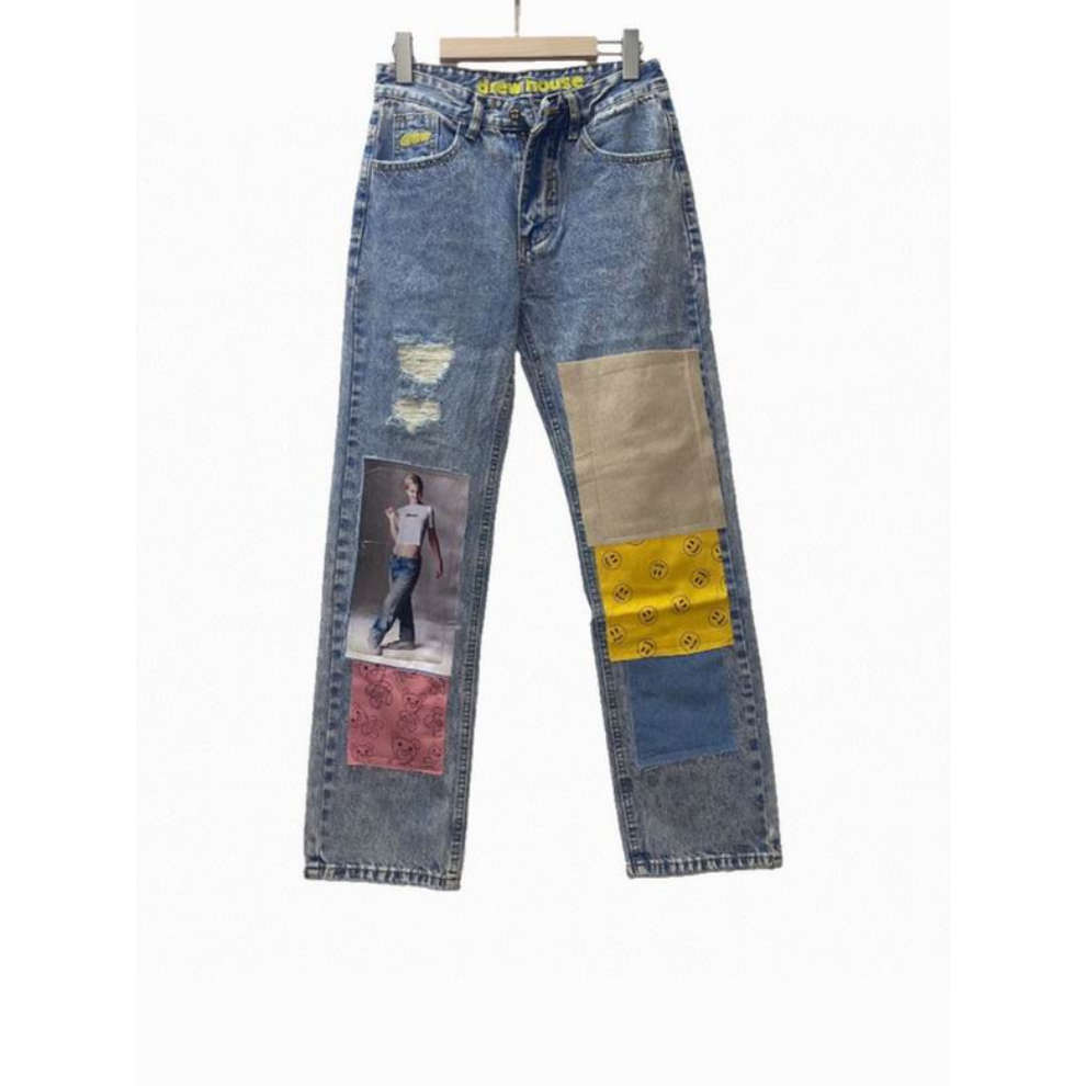 Buy DREW HOUSE Indigo Patchwork Jeans | Krewsa South Africa