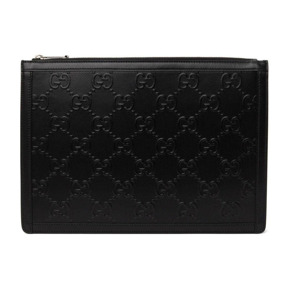 Buy GUCCI Black GG Embossed Pouch | Krewsa South Africa