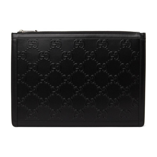 Buy GUCCI Black GG Embossed Pouch | Krewsa South Africa