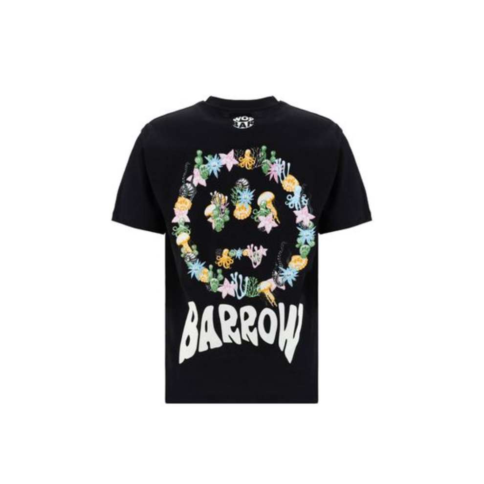 Buy BARROW MEN'S BLACK OTHER MATERIALS T-SHIRT | Krewsa South Africa