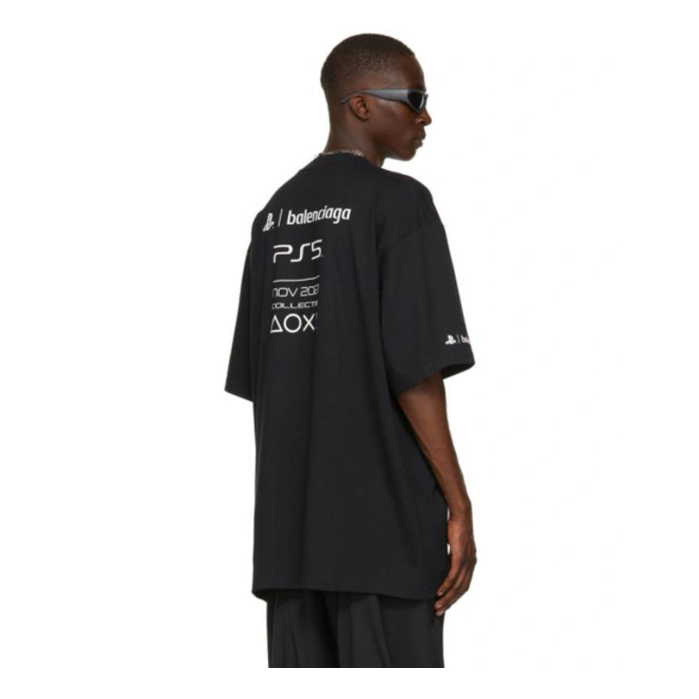 Buy Balenciaga x PlayStation Boxy T-shirt Black | Krewsa South Africa
