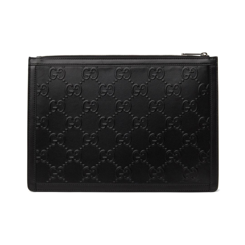 Buy GUCCI Black GG Embossed Pouch | Krewsa South Africa