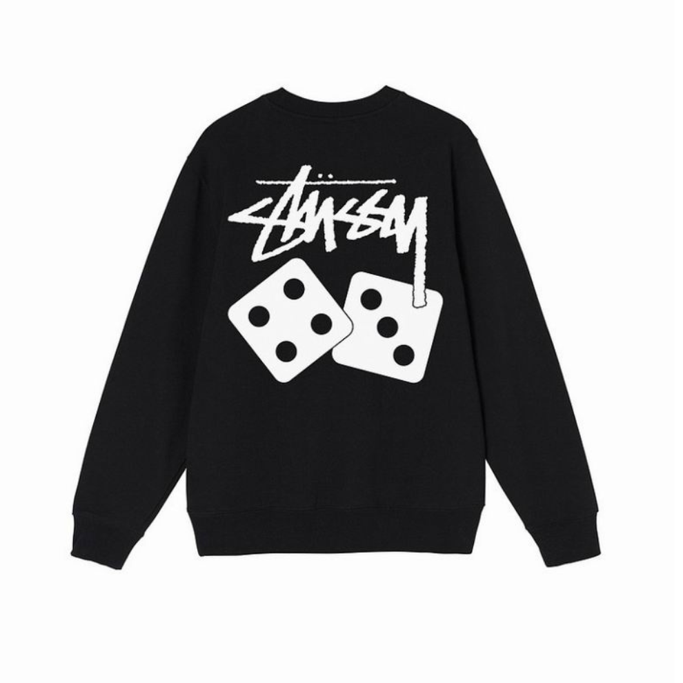 Buy STUSSY DICE CREW SWEAT BLACK | Krewsa South Africa