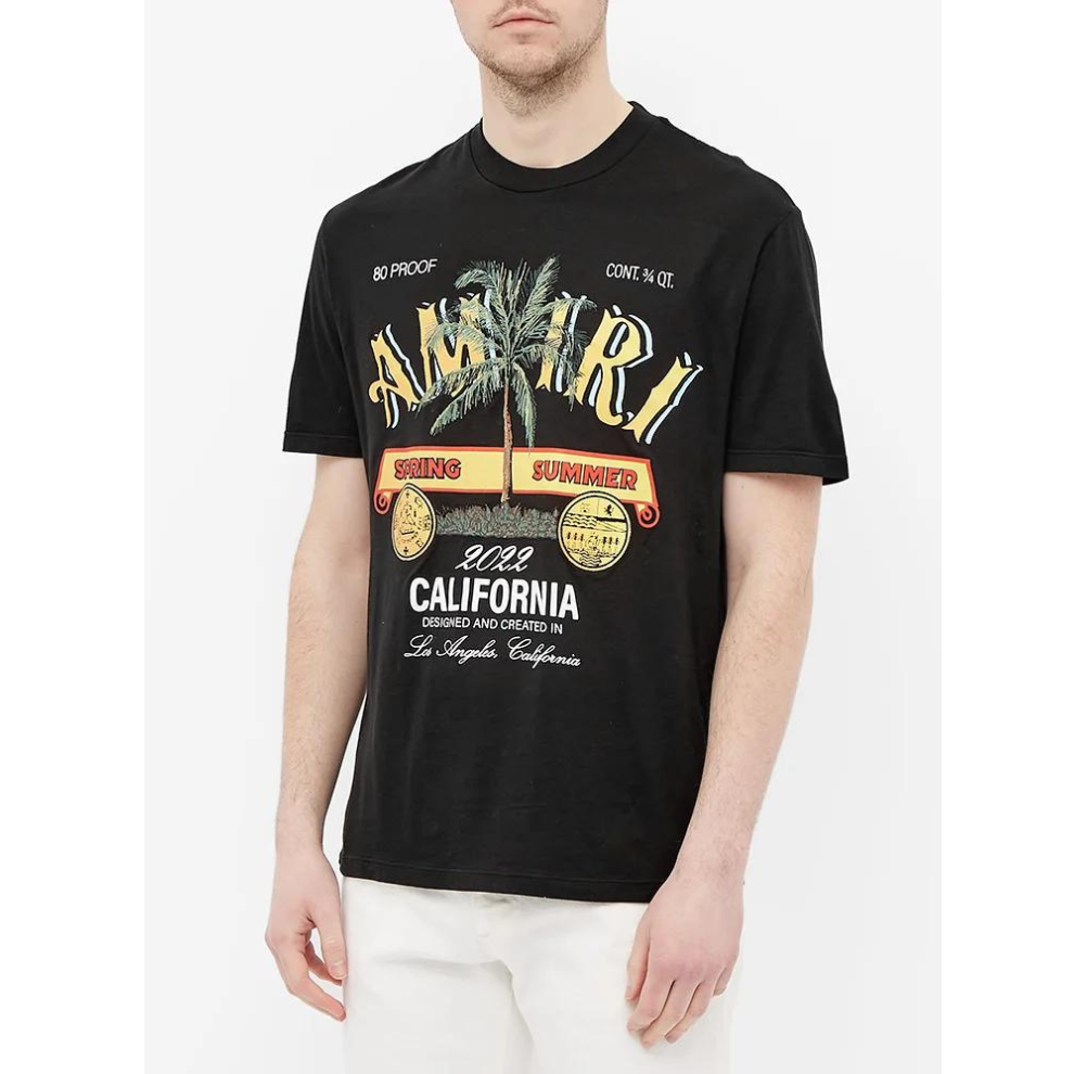 Buy AMIRI RUM LABEL TEE BLACK | Krewsa South Africa