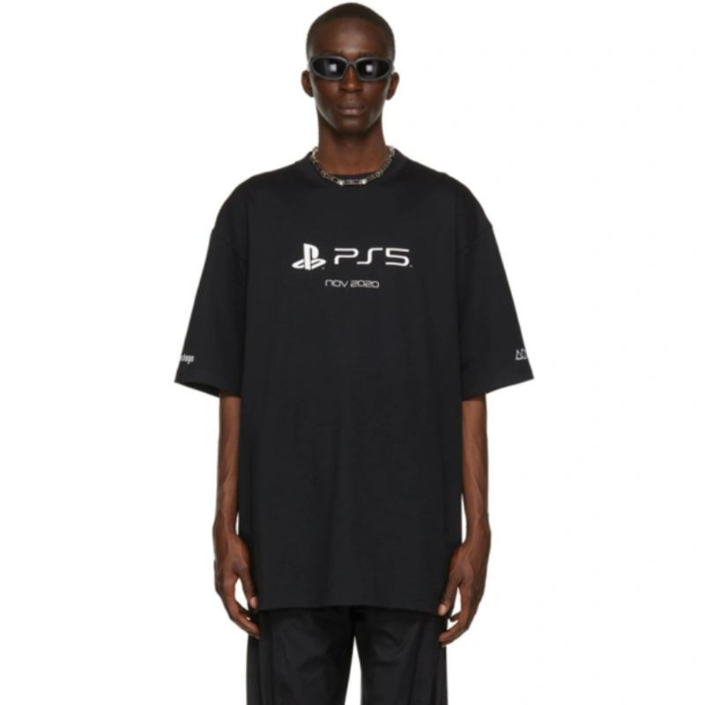 Buy Balenciaga x PlayStation Boxy T-shirt Black | Krewsa South Africa
