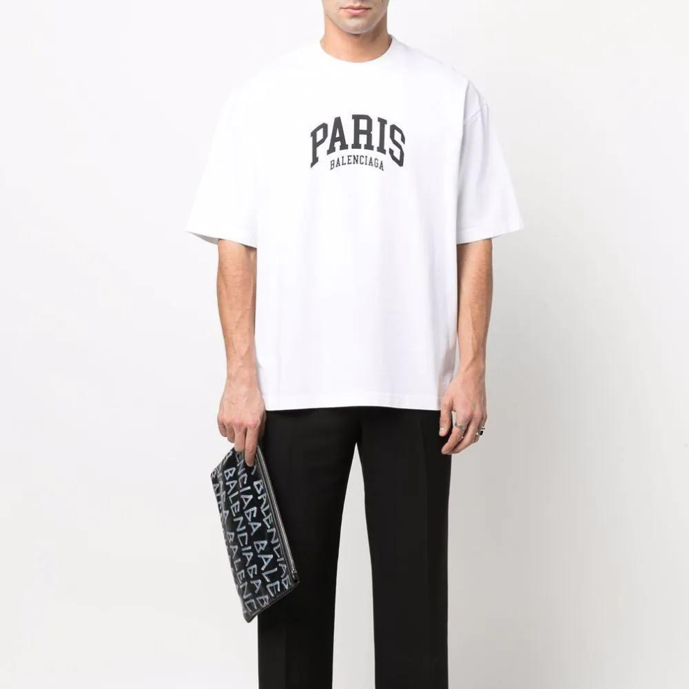 Buy Balenciaga Paris logo cotton T-shirt | Krewsa South Africa