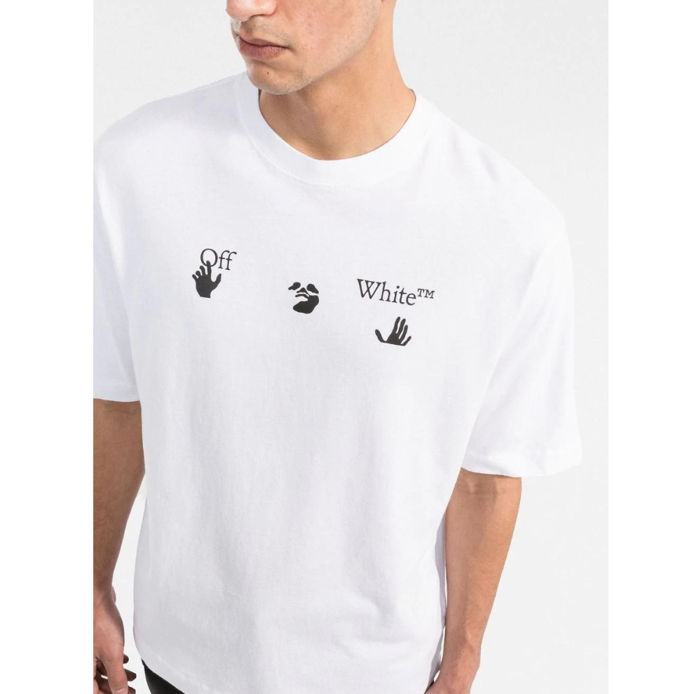 Buy Off-White Hands Off-print cotton T-shirt | Krewsa South Africa