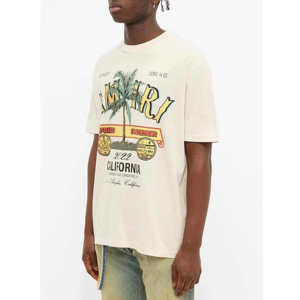 Buy AMIRI RUM LABEL TEE ALMOND | Krewsa South Africa