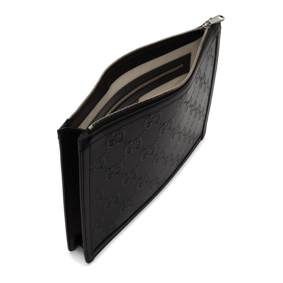 Buy GUCCI Black GG Embossed Pouch | Krewsa South Africa
