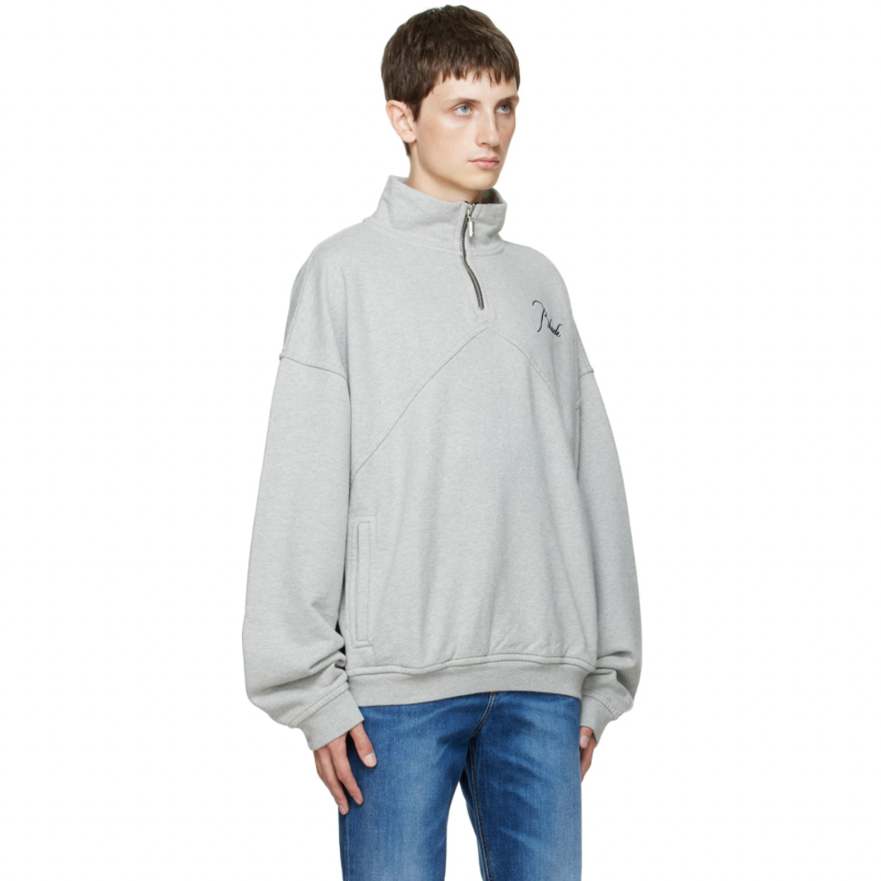 Buy RHUDE Gray Quarter Zip Sweatshirt | Krewsa South Africa