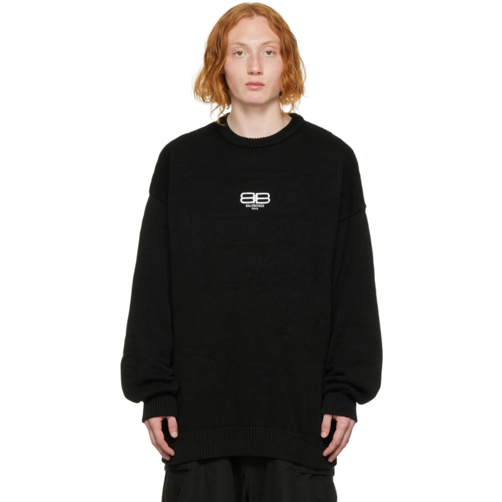 Buy BALENCIAGA Black BB Paris Icon Sweater | Krewsa South Africa
