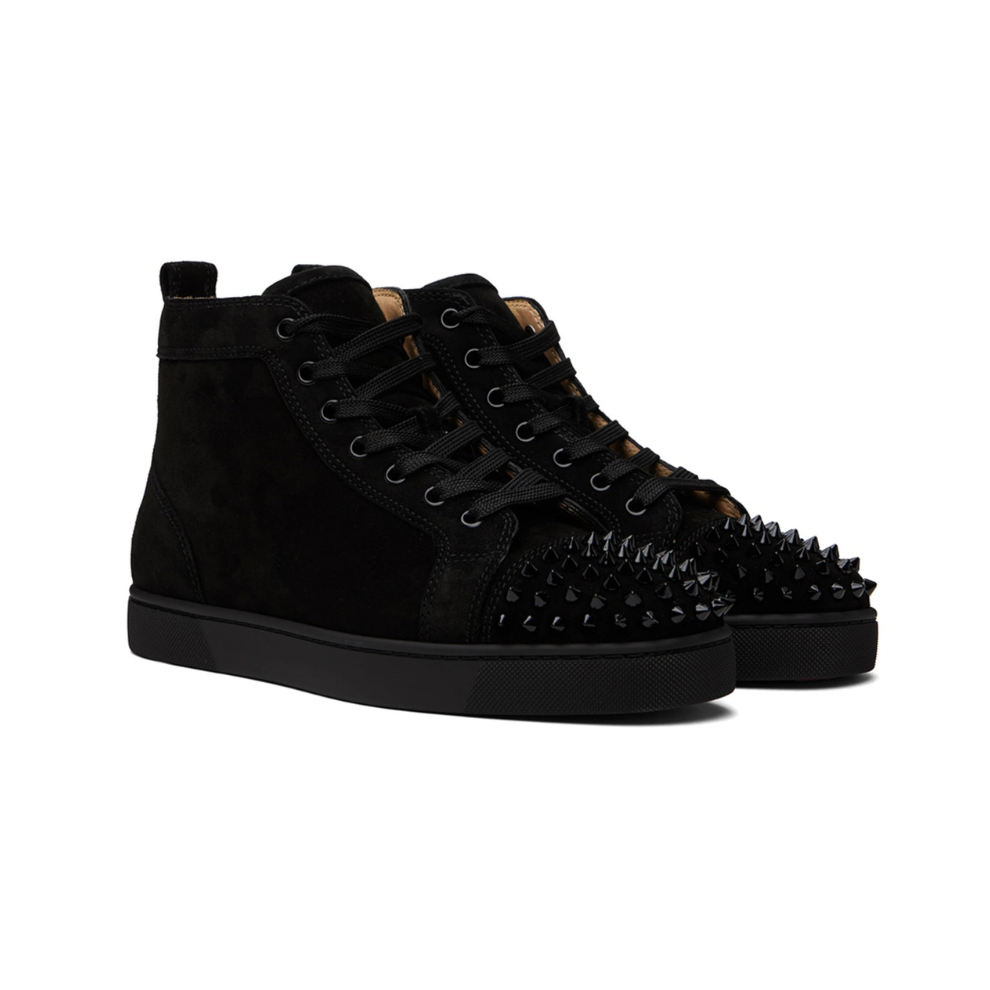 Buy CHRISTIAN LOUBOUTIN Black Lou Spikes Sneakers | Krewsa South Africa