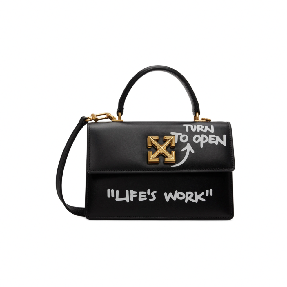Buy OFF-WHITE Black Jitney 1.4 Quote Top Handle Bag | Krewsa South Africa