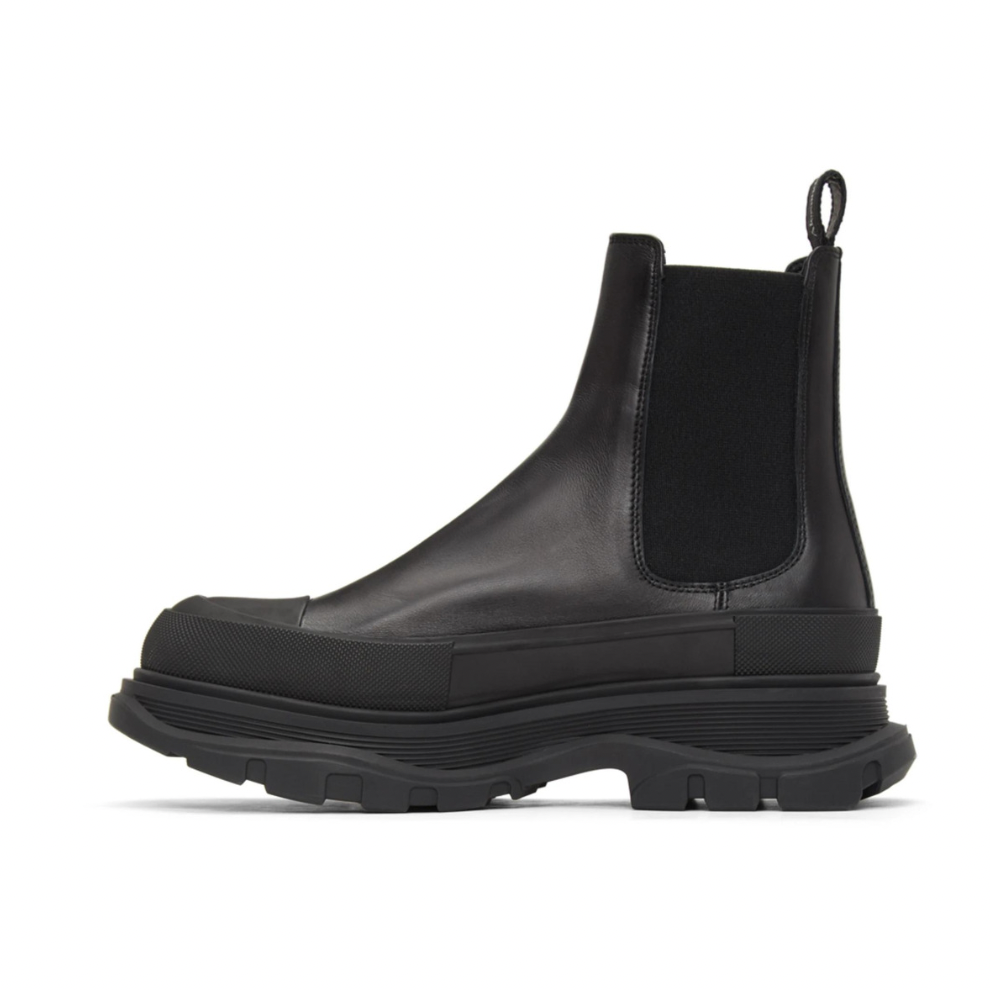 Buy ALEXANDER MCQUEEN Black Tread Slick Chelsea Boots | Krewsa South Africa