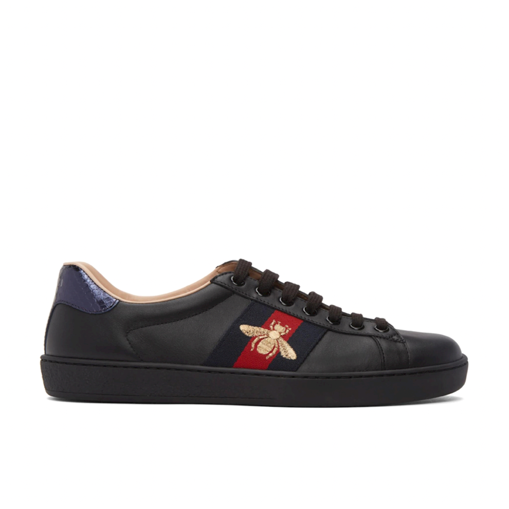 Buy GUCCI Black Embroidered Ace Sneakers | Krewsa South Africa