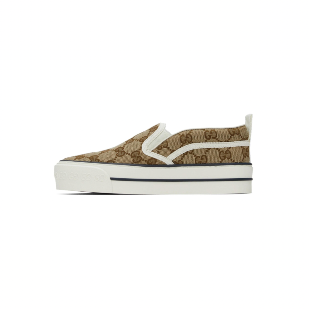 Buy Beige 'Gucci Tennis 1977' Slip-On Sneakers | Krewsa South Africa