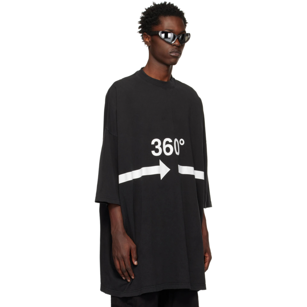 Buy BALENCIAGA Black 360 Tubular Oversized T-Shirt | Krewsa South Africa