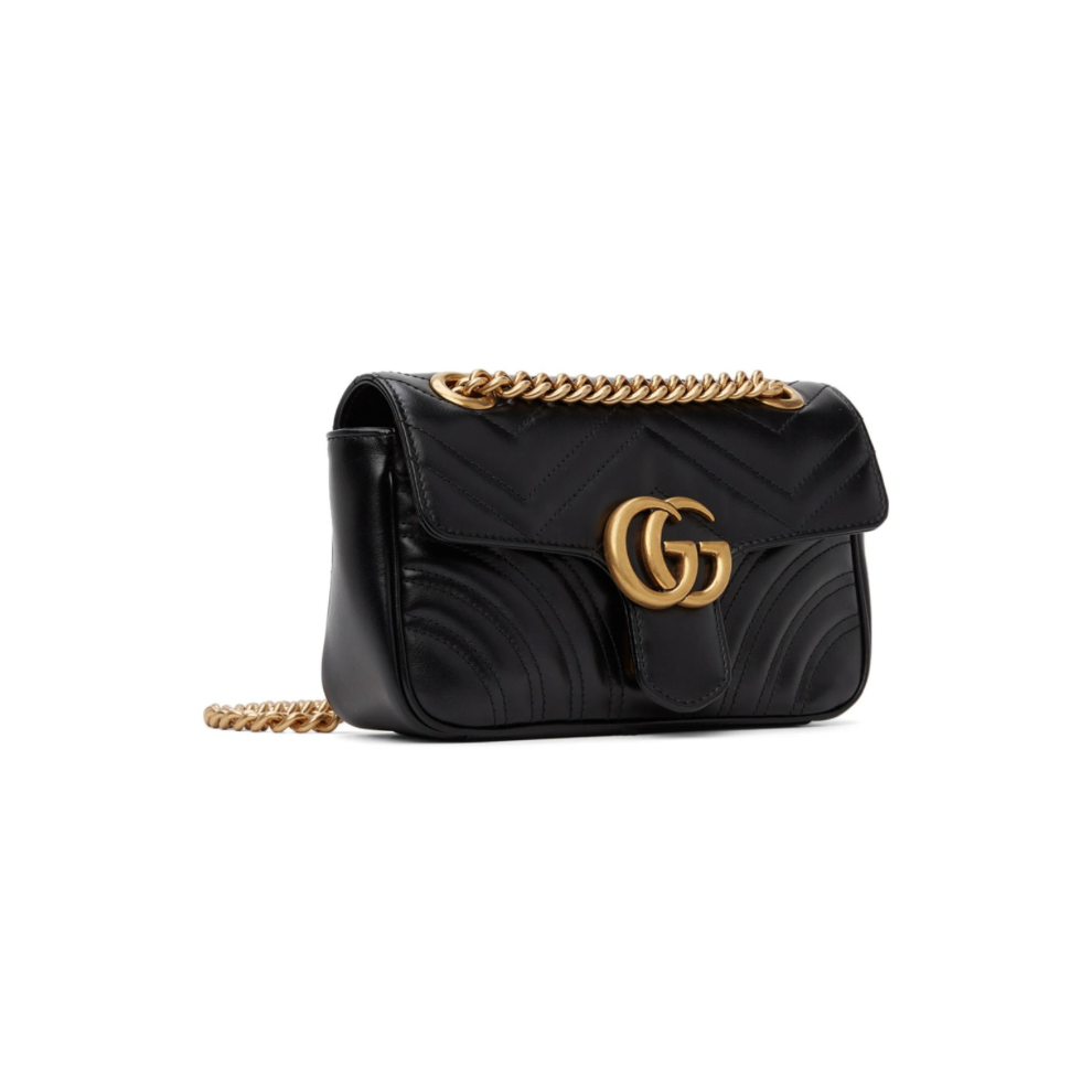Buy GUCCI Black Mini GG Marmont 2.0 Shoulder Bag | Krewsa South Africa