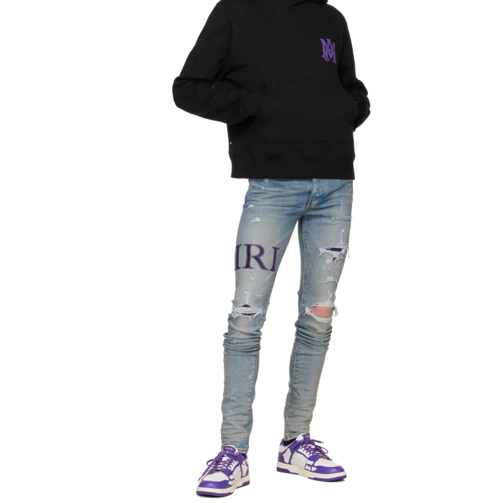 Buy AMIRI Purple & White Skel Low Sneakers | Krewsa South Africa