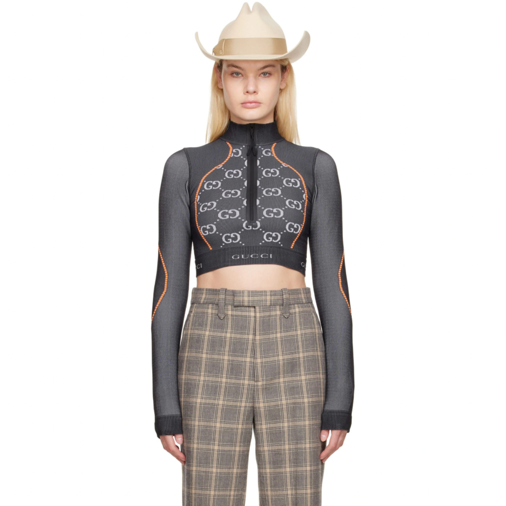 Buy GUCCI Black 'GG' Sports Top | Krewsa South Africa