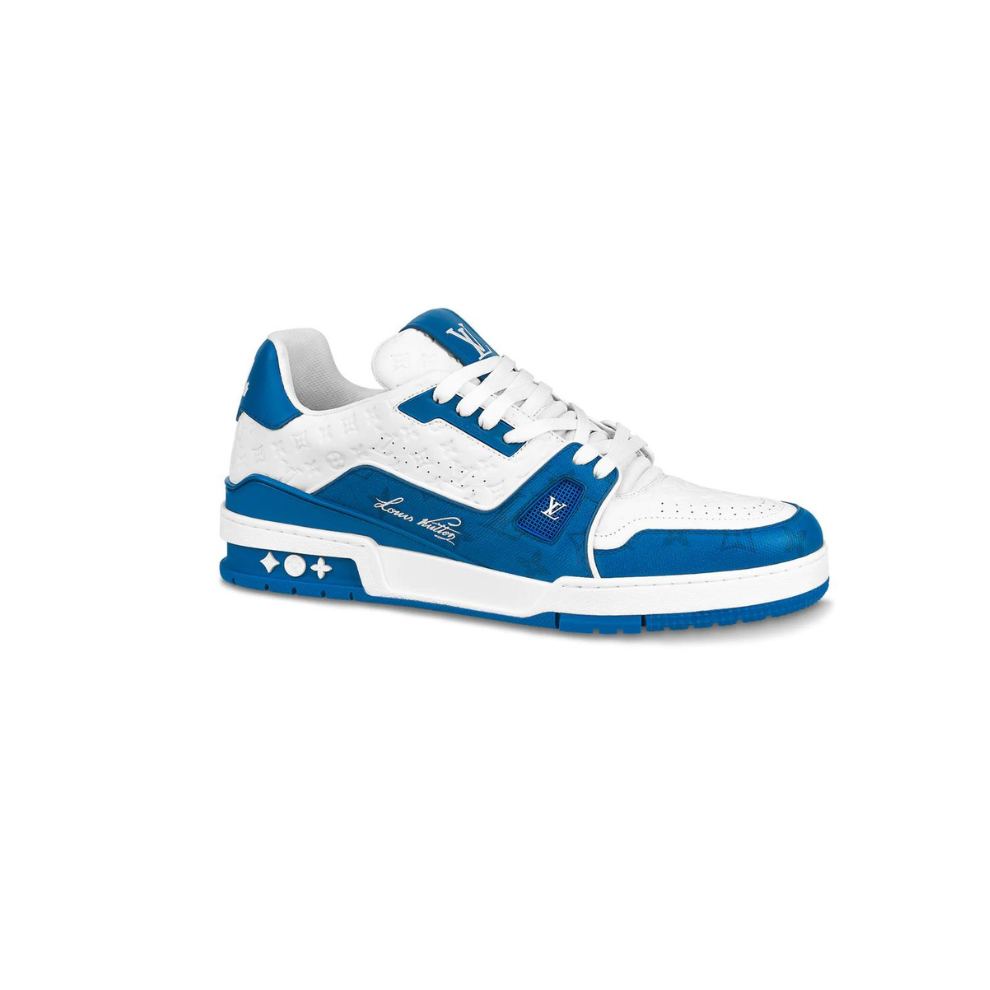 Buy LOUIS VUITTON LV TRAINER '54' WHITE BLUE SNEAKER | Krewsa South Africa