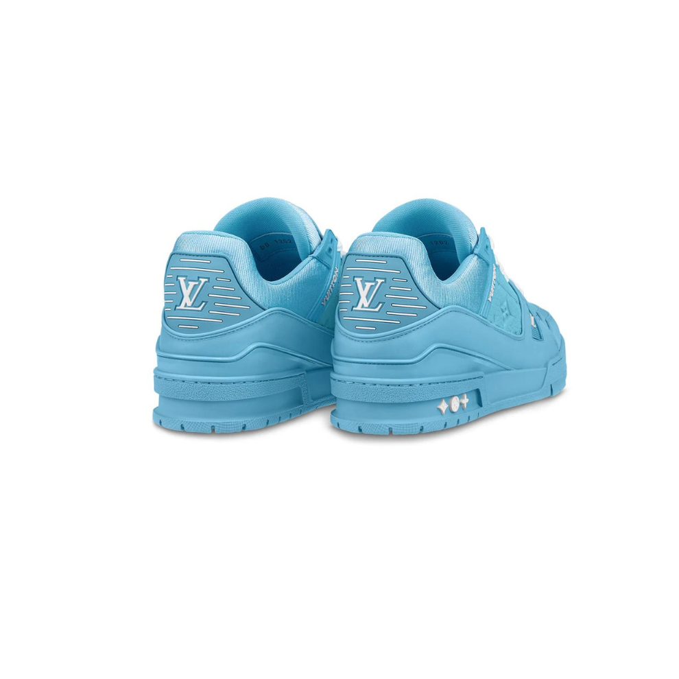 Buy LOUIS VUITTON LV TRAINER BLUE LEATHER SNEAKER | Krewsa South Africa