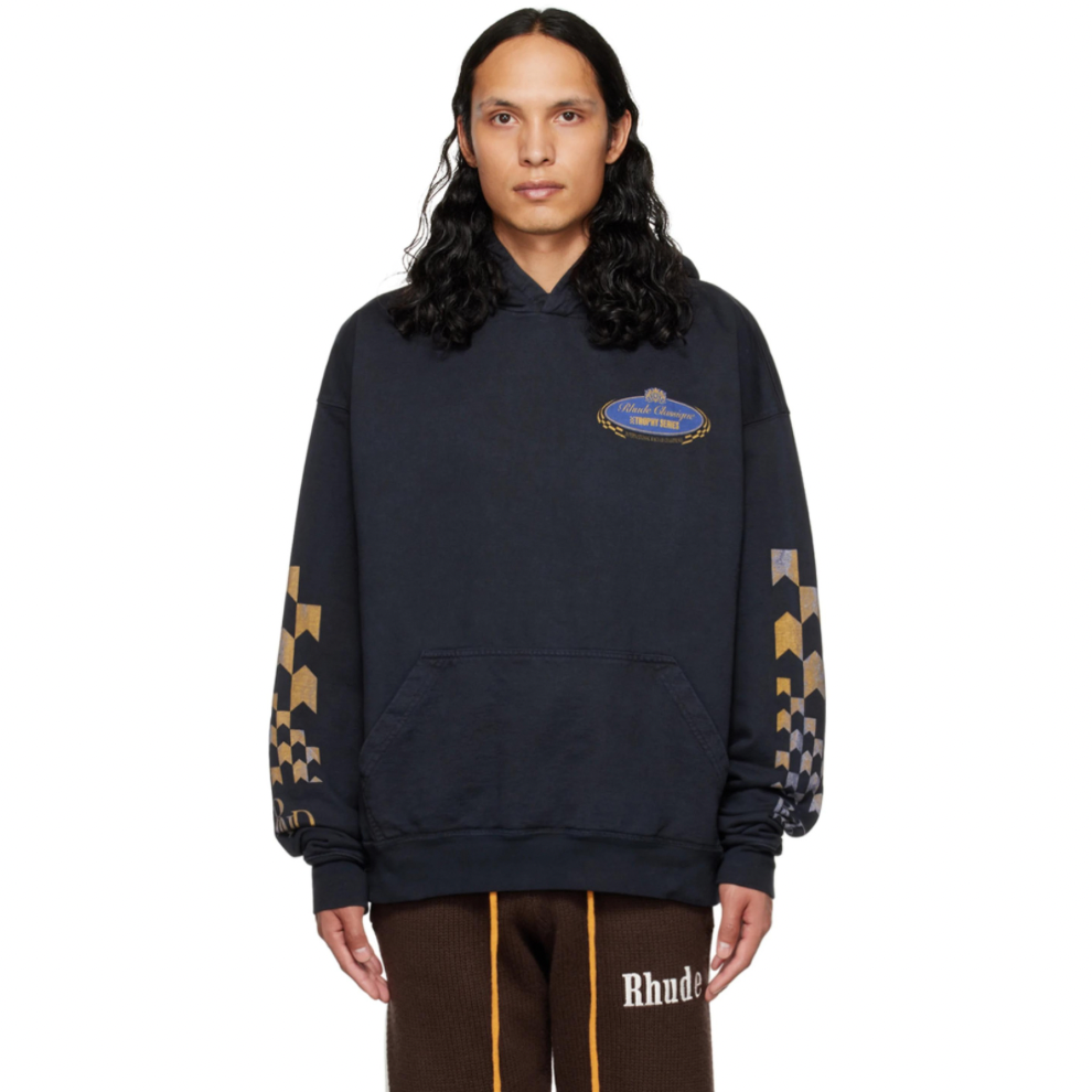 Buy RHUDE Black Trophy Series Hoodie | Krewsa South Africa