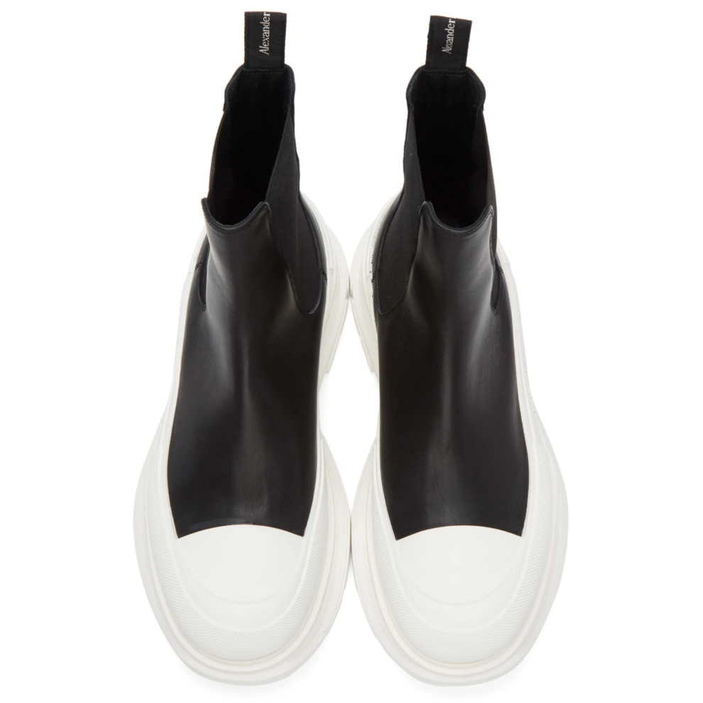 Buy ALEXANDER MCQUEEN Black Tread Slick Chelsea Boots | Krewsa South Africa