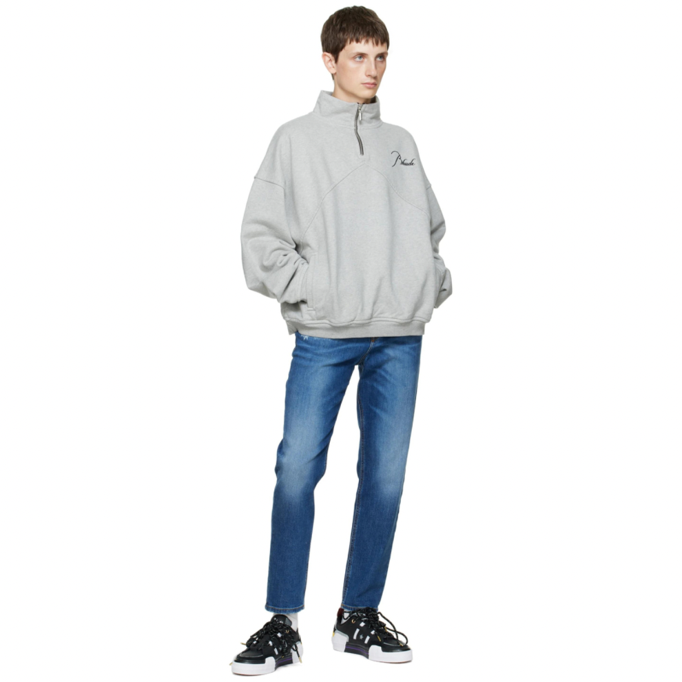 Buy RHUDE Gray Quarter Zip Sweatshirt | Krewsa South Africa