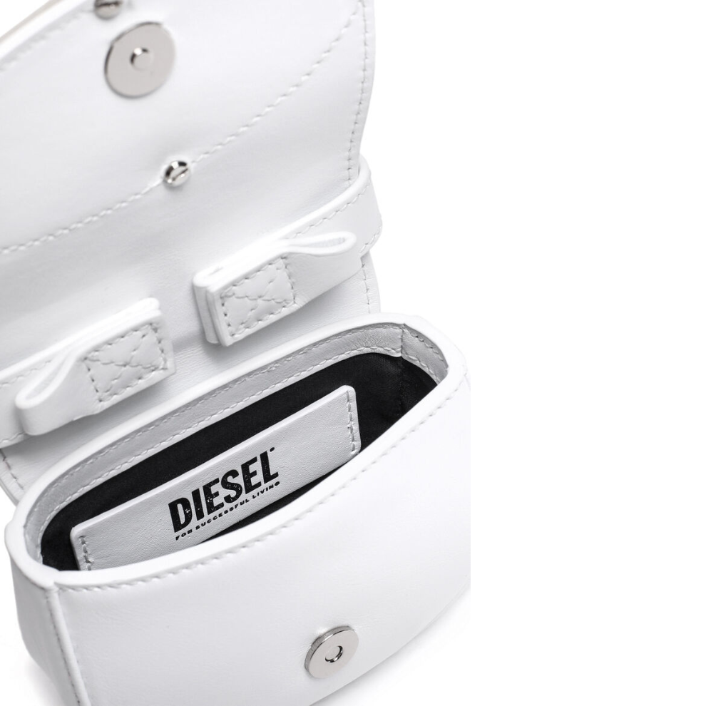 Buy Diesel 1DR XS Mini Bag with D Plaque White | Krewsa South Africa