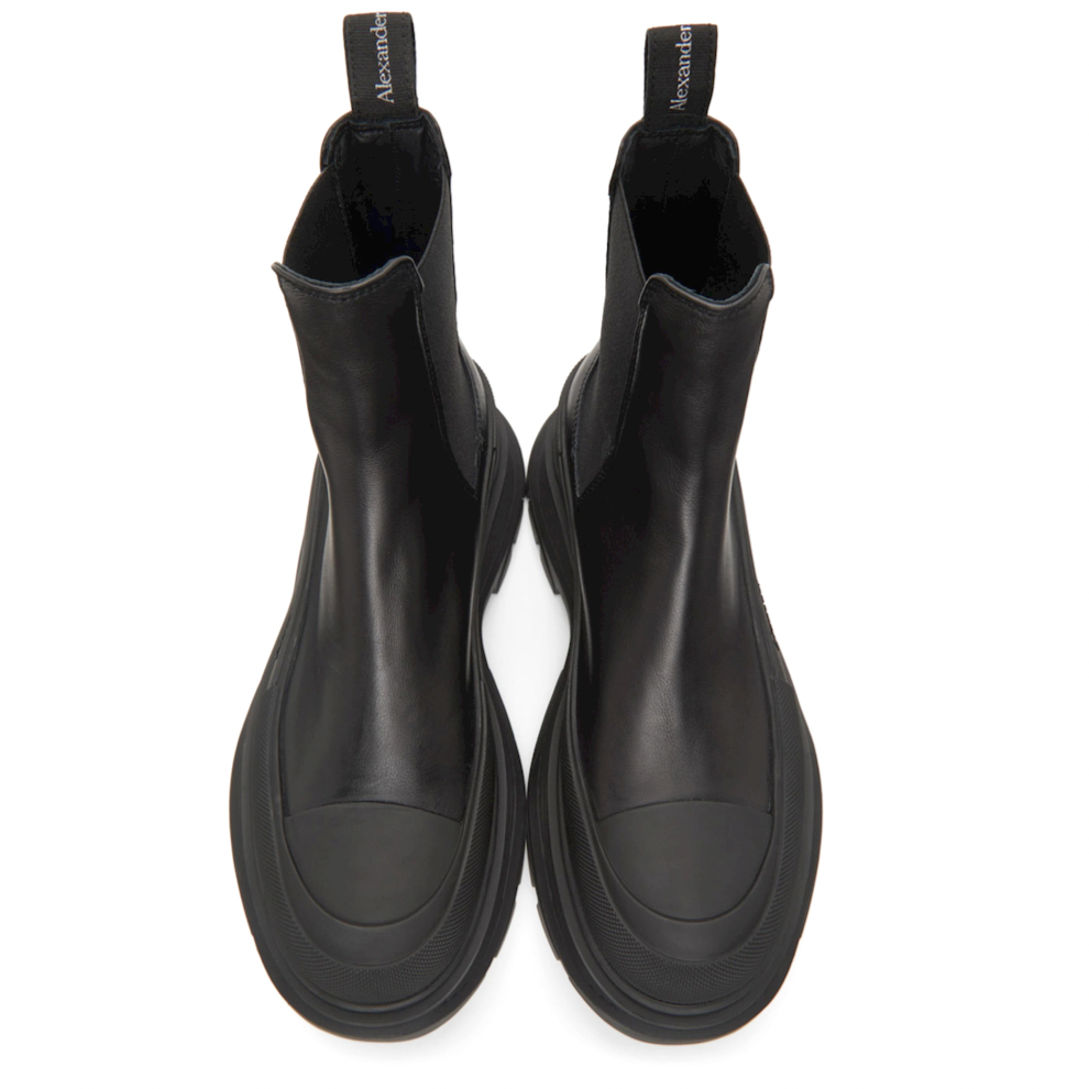 Buy ALEXANDER MCQUEEN Black Tread Slick Chelsea Boots | Krewsa South Africa
