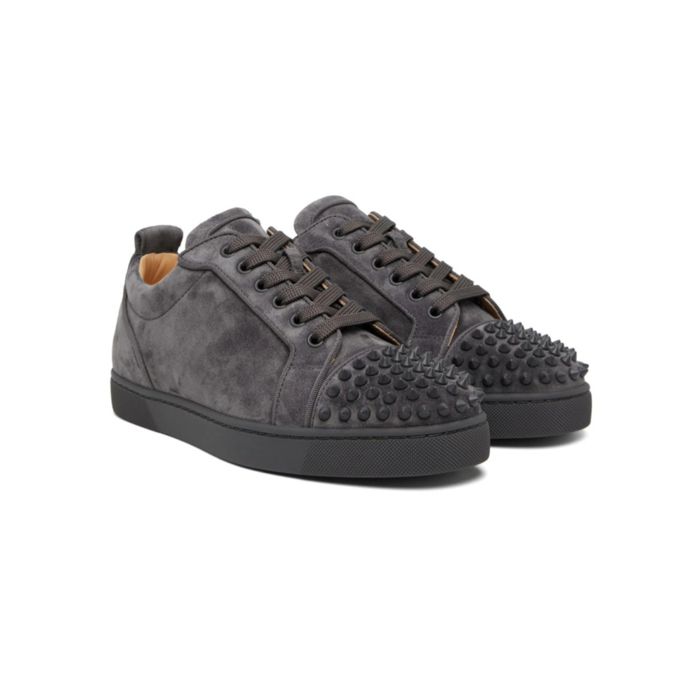 Buy CHRISTIAN LOUBOUTIN Gray Louis Junior Spikes Orlato Low-Top Sneakers | Krewsa South Africa