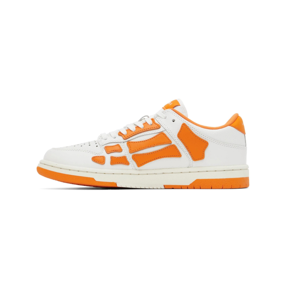 Buy AMIRI White & Orange Skel Top Low Sneakers | Krewsa South Africa