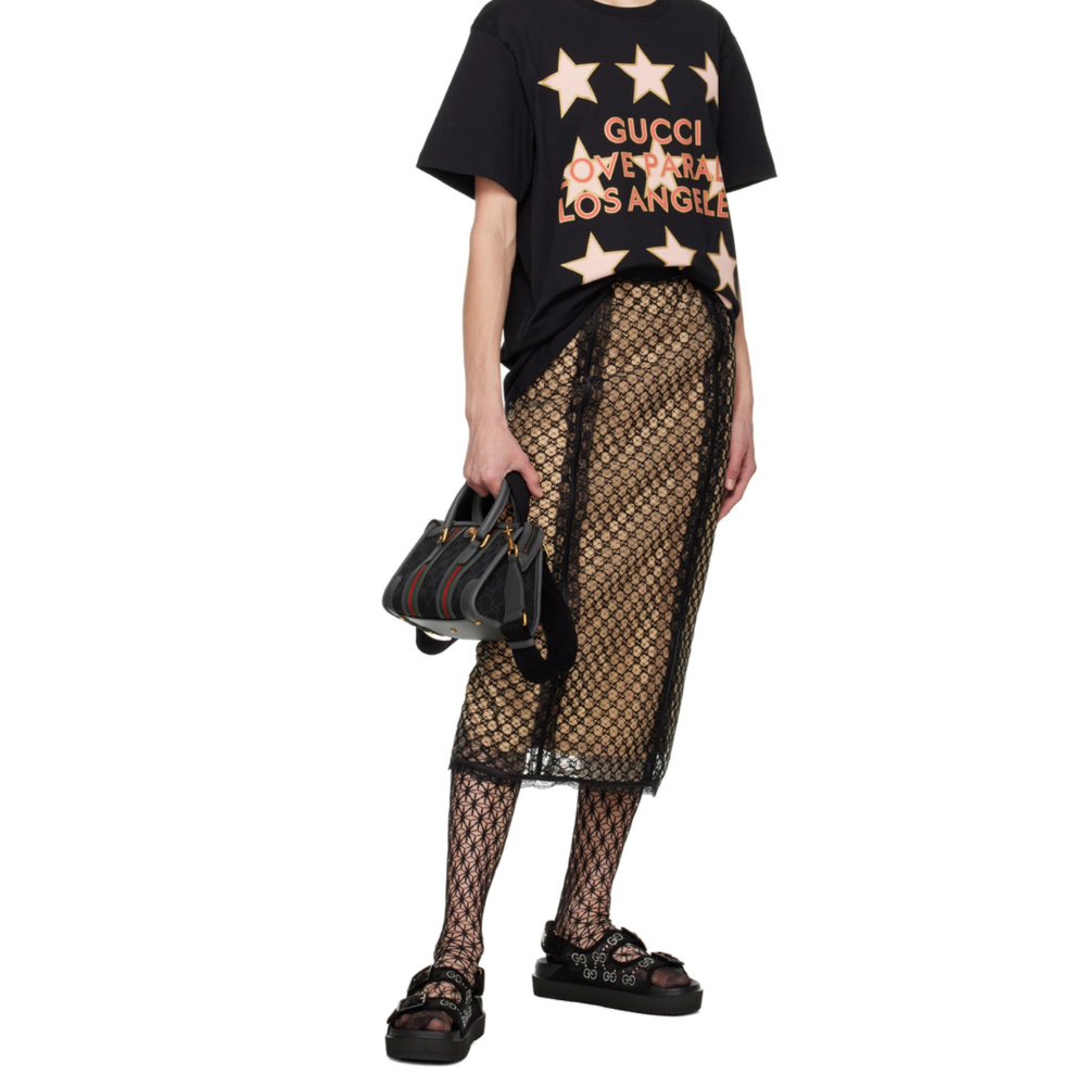 Buy GUCCI Black Crystal GG Sandals | Krewsa South Africa