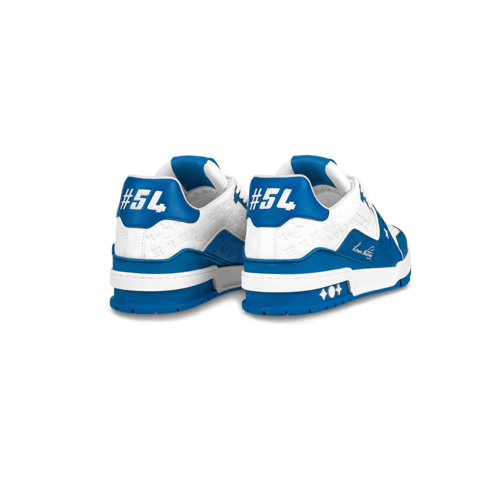 Buy LOUIS VUITTON LV TRAINER '54' WHITE BLUE SNEAKER | Krewsa South Africa