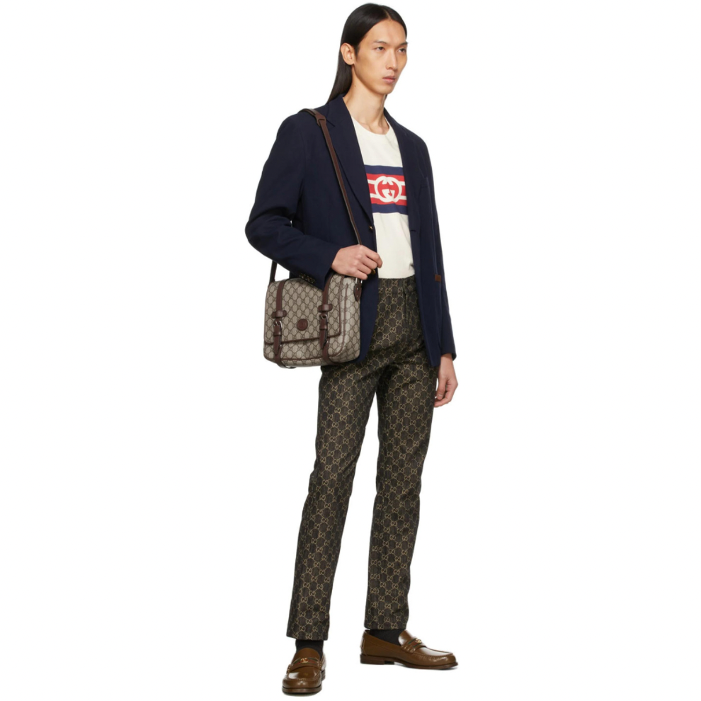 Buy GUCCI White Interlocking G Stripe T-Shirt | Krewsa South Africa