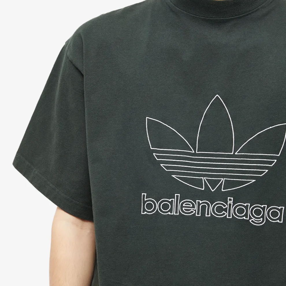 Buy BALENCIAGA X ADIDAS TEE CYPRESS GREEN & WHITE | Krewsa South Africa