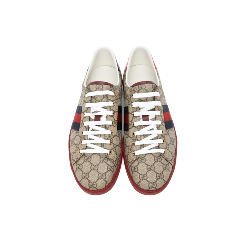 Buy GUCCI Beige GG Supreme New Ace Sneakers | Krewsa South Africa